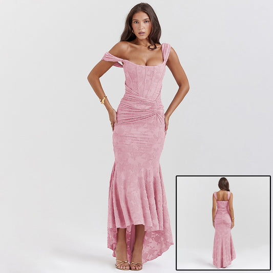 Off-Shoulder Backless Bodycon Evening Dress – Sexy Party & Clubwear