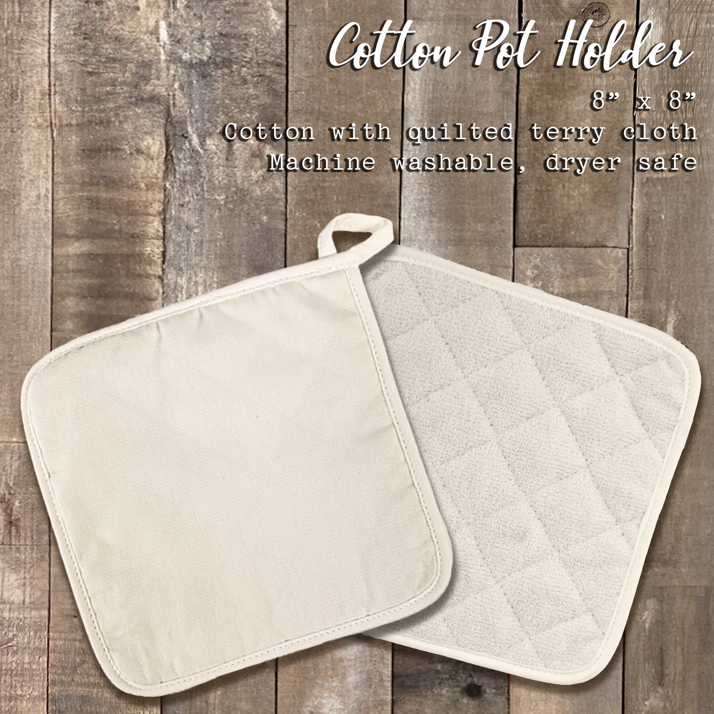 Elegant "Jarred Honey" Cotton Pot Holder